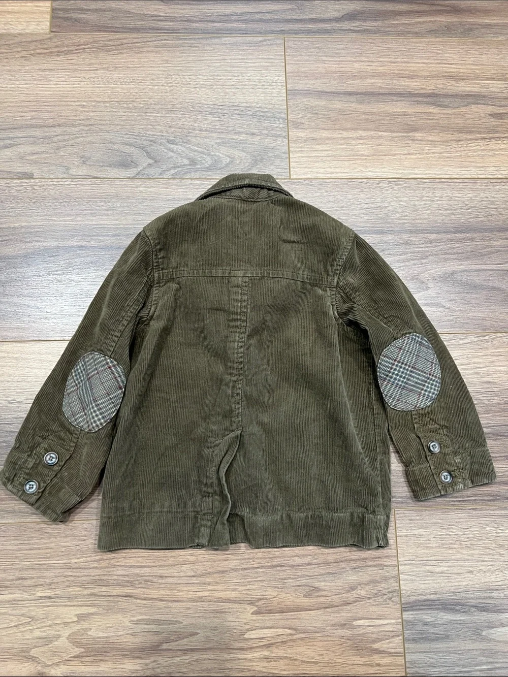 Genuine Kids from Oshkosh Blazer Plaid Patch Pockets in Brown Size 3T
